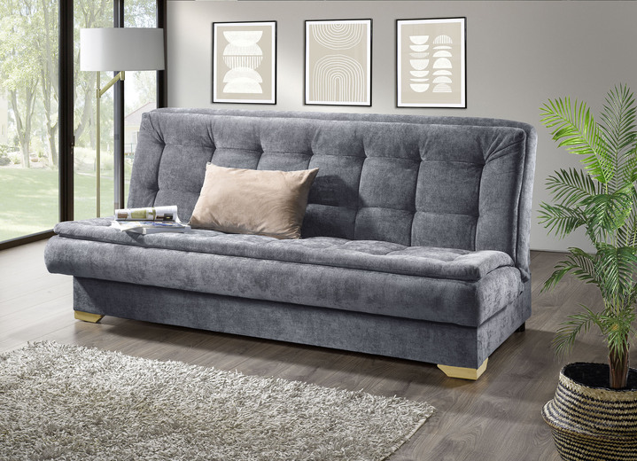 Slaap sofa`s - Slaapbank met bedopbergruimte voor een ontspannen pauze, in Farbe GRIJS Ansicht 1