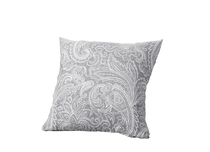 Decoratiekussens & slopen - Elegante kussenhoezen met paisley-motief, in Größe 920 (kussensloop, 40x40 cm) bis 924 (kussensloop, 50x50 cm), in Farbe ZILVER Ansicht 1