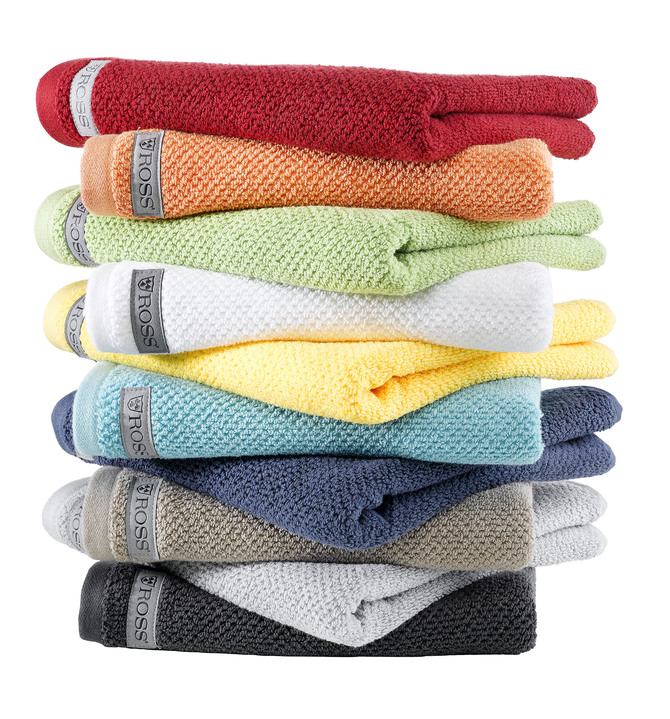 Badstof handdoeken - Pluizige, zachte badstofserie van Ross, in Größe 200 (2 handtassen 50/100 cm) bis 204 (1 handdoek, 70/140 cm), in Farbe GROEN