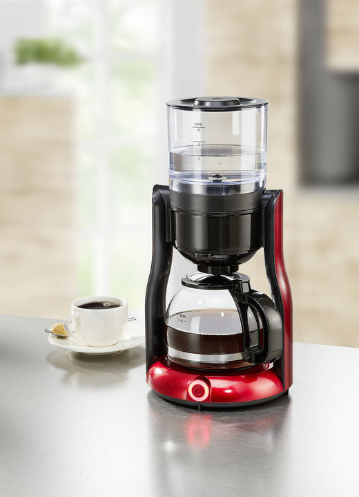 Koffie- & thee - filterkoffiemachine, in Farbe ROOD
