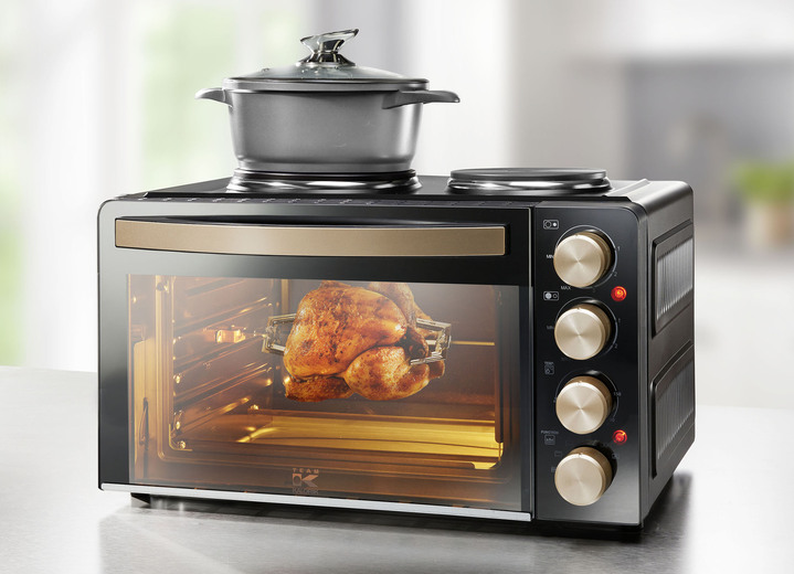 Koken & grillen - Kleine keuken 2-in-1: kookplaat en oven, in Farbe ZWART Ansicht 1