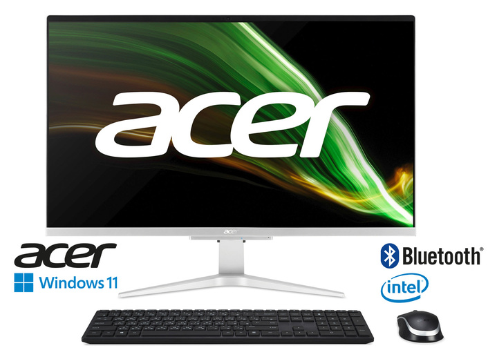 Computers & elektronica - Acer Aspire C27-1655 alles-in-één-pc, in Farbe ZILVER Ansicht 1