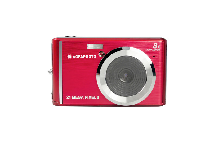 Digitale- & videocamera’s - Digitale camera AgfaPhoto Compact Cam DC200, in Farbe ROOD Ansicht 1