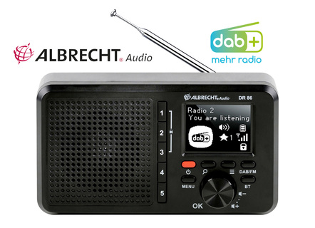 Albrecht DR 86 digitale radio met grote knoppen