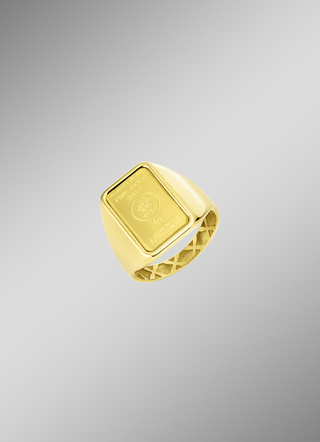 Gouden staaf partnerring