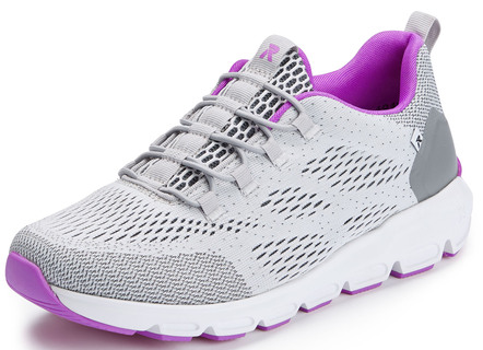 Rieker sneaker met elastische decoratieve vetersluiting