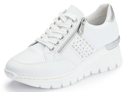 Rieker, comfortabele damessneakers, breedte G, met rits