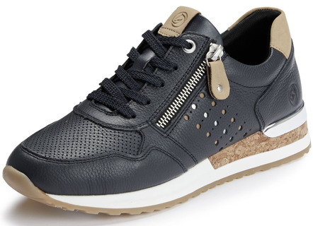 Remonte sneakers met decoratieve perforaties eronder