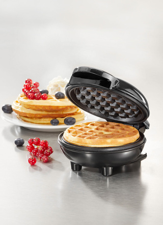 mini wafelijzer met antiaanbaklaag