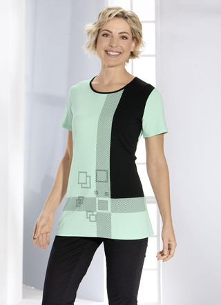 Shirt in kleur en patroonmix in 2 kleuren