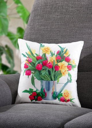Kussenhoes "Tulpen" met ritssluiting