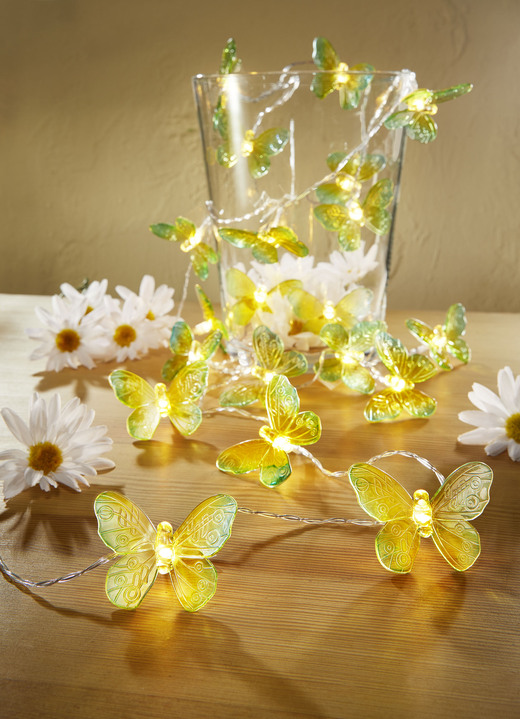 Cadeau-ideeën - Solar lichtketting ‘vlinder‘, in Farbe GROEN