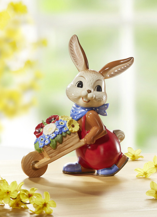 Pasen - Goebel konijn gemaakt van fijn steengoed, in Farbe MULTICOLOR