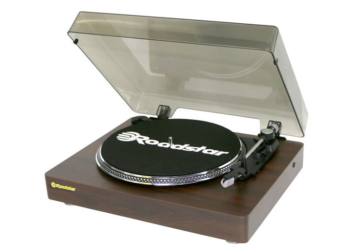 - Roadstar TT-385BT-T retro platenspeler met Bluetooth, in Farbe BRUIN