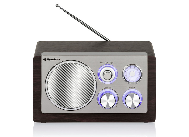 Nostalgische apparaten - Roadstar HRA-1245NWD-radio, in Farbe BRUIN