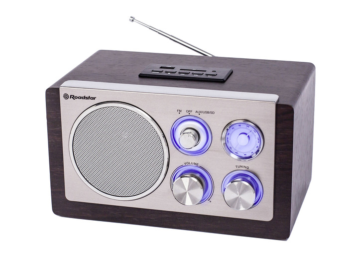 Nostalgische apparaten - Roadstar HRA-1345NUSWD-radio, in Farbe BRUIN