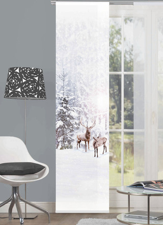 Schuifgordijn met winterlandschap