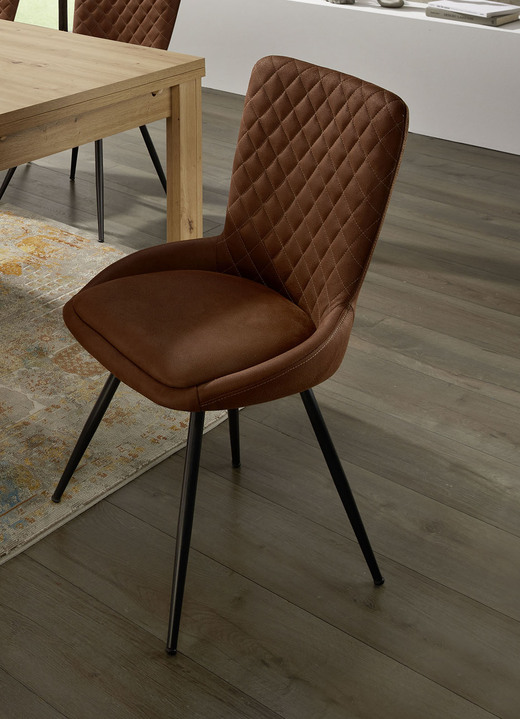 Stoelen & zitbanken - Set van 2 stoelen met stijl en kwaliteit, in Farbe BRUIN Ansicht 1