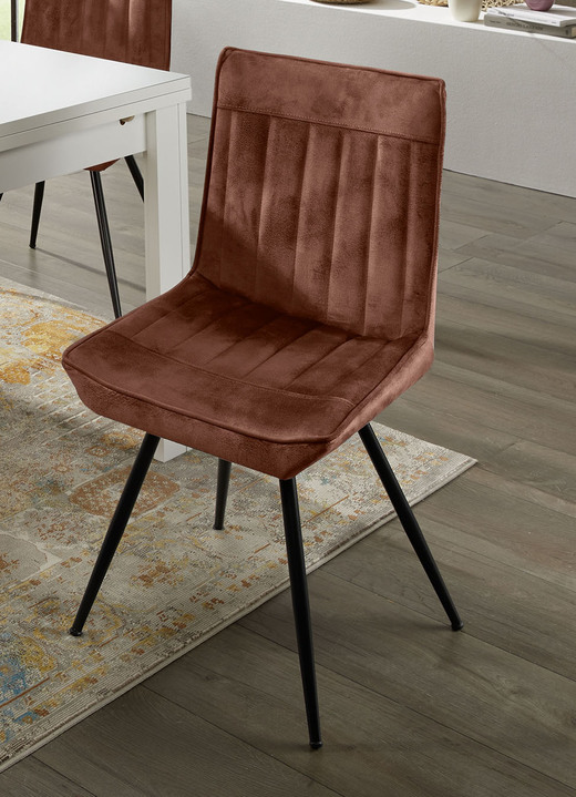 Stoelen & zitbanken - Set van 2 stoelen met stijl en kwaliteit, in Farbe KANEEL Ansicht 1