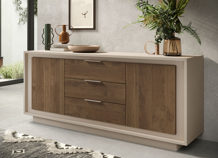 Sideboards - Stijlvol dressoir, in Farbe KASJMIER WALNOOT, in Ausführung Sideboard, 2 deuren Ansicht 1