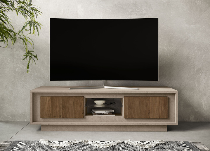 TV- & hifi-meubels - Stijlvol TV-lowboard, in Farbe KASJMIER WALNOOT Ansicht 1