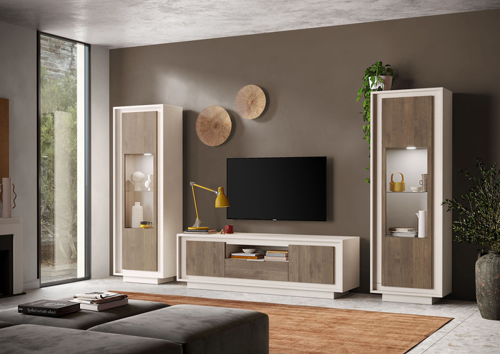 TV- & hifi-meubels - Stijlvol TV-lowboard, in Farbe KASJMIER WALNOOT Ansicht 1