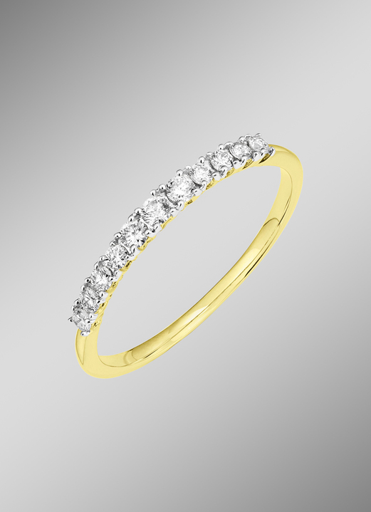 Ringen - Tijdloos en elegant: Damesring met briljanten, in Größe 160 bis 220, in Farbe  Ansicht 1