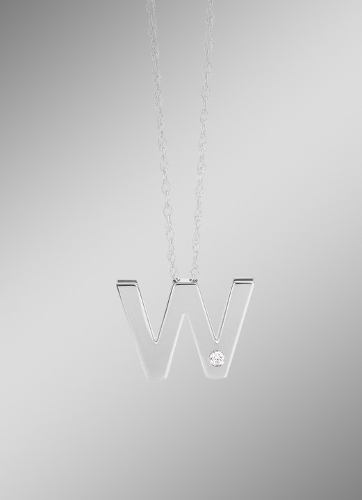 Platina - Uniek en elegant: Platina letterhanger, in Größe Buchstabe I bis Letter Z, in Farbe  Ansicht 1