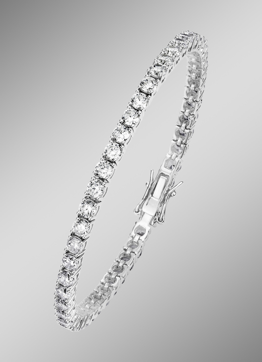 Armbanden - Sprankelende armband met synthetische zirkonia, in Farbe  Ansicht 1