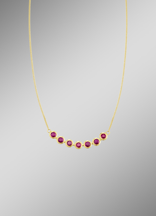 Ketting in goud met robijn