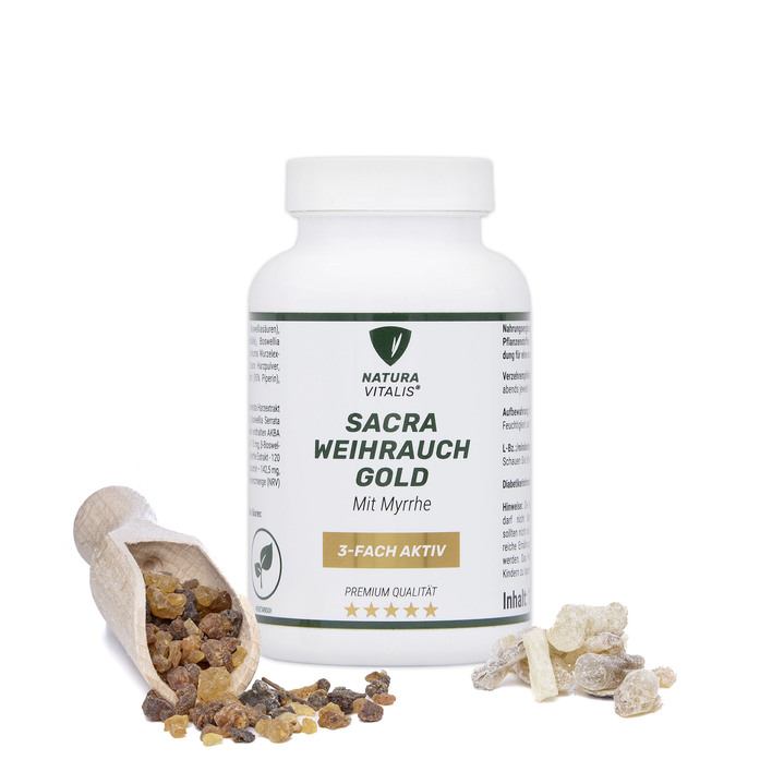 - Sacra wierook goud capsules, in Farbe