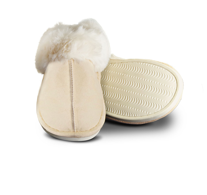 - Pluche pantoffel, in Größe 001 bis 003, in Farbe BEIGE Ansicht 1