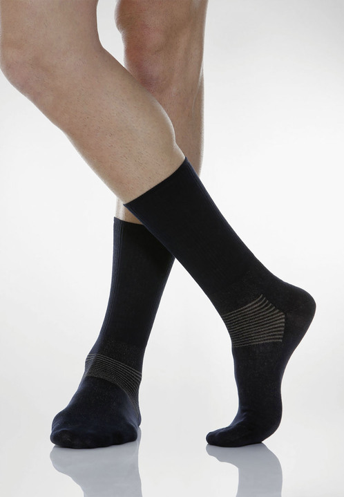Gezondheidskousen - Diabetessokken of kniekousen, in Größe L bis XL, in Farbe MARINE, in Ausführung Sokken Ansicht 1