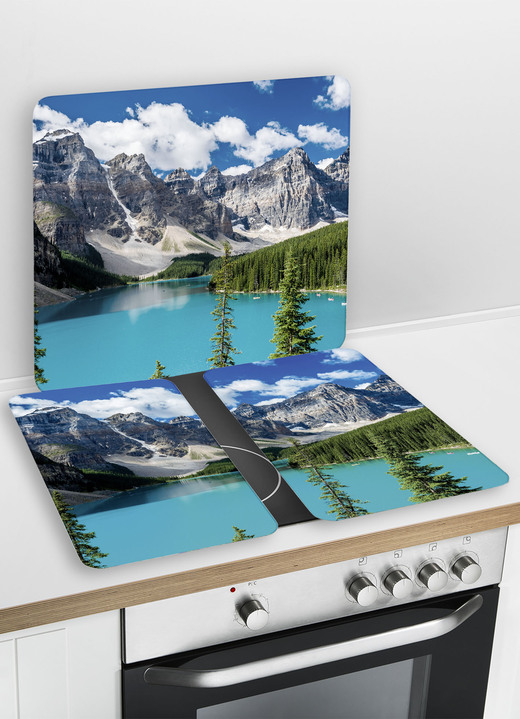 Huishoudhulpjes - Bergsee kachelafdekplaten, set van 2, in Farbe MEER Ansicht 1