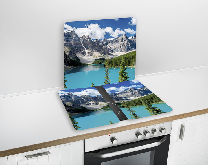 Huishoudhulpjes - Bergsee kachelafdekplaten, set van 2, in Farbe MEER Ansicht 1