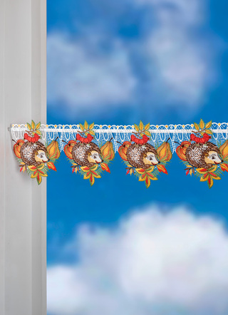 Paaldecoratie gemaakt van echt Plauenkant