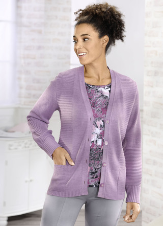 Cardigan in gemengde textuur