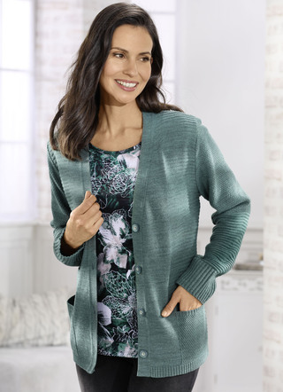 Cardigan in gemengde textuur