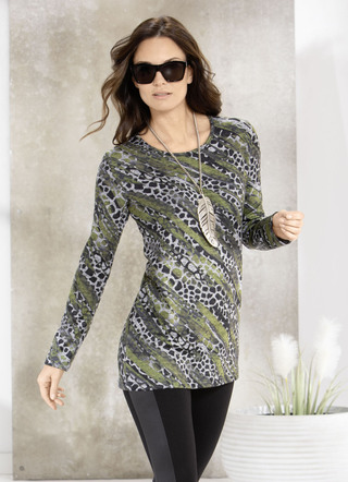 Shirt met ronde hals