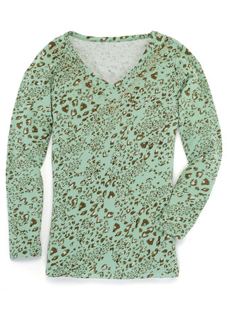 Allover gedessineerd shirt in 2 kleuren