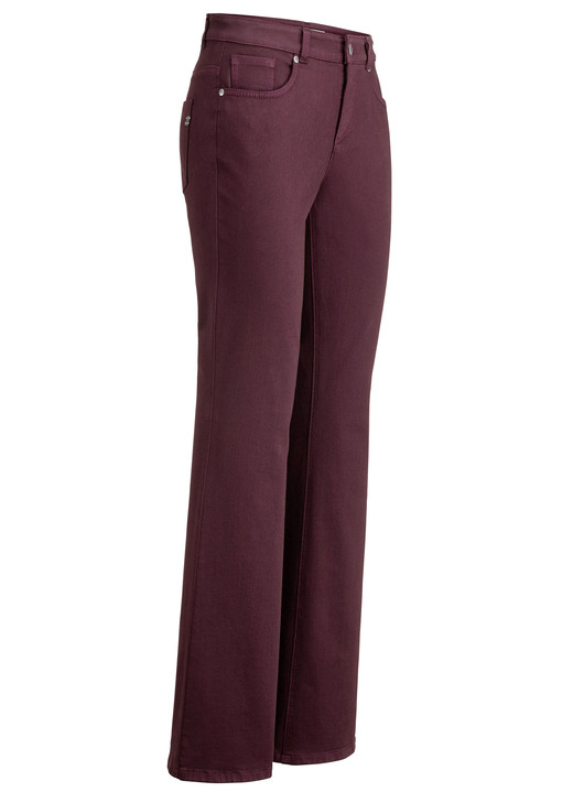 Ascari - Magische jeans met modieus wijdere pijpen Ascari - Magische jeans met modieus wijdere pijpen, in Größe 017 bis 088, in Farbe BORDEAUX