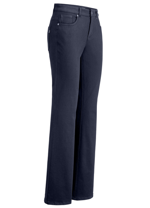 Ascari - Magische jeans met modieus wijdere pijpen, in Größe 017 bis 088, in Farbe DONKERBLAUW Ansicht 1
