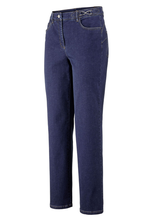 Jeans - Zeer elastische, figuurstrelende jeans, in Größe 018 bis 235, in Farbe DONKERBLAUW Ansicht 1