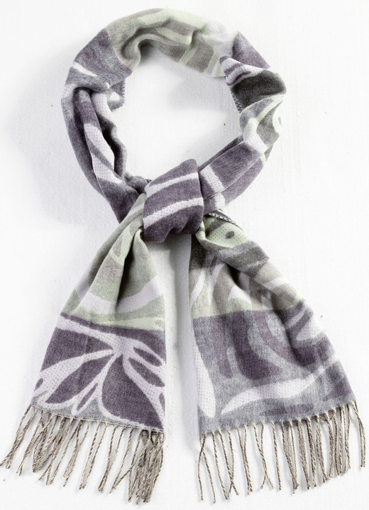 - Sjaal met fantasiedessin, in Farbe MAUVE-LAVENDEL-KLEURRIJK Ansicht 1