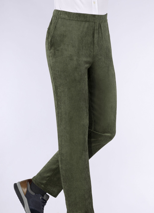 Broeken - ‘Klaus Modelle‘ pull-on broek in 4 kleuren Broeken - ‘Klaus Modelle‘ pull-on broek in 4 kleuren, in Größe 024 bis 062, in Farbe DONKERGROEN