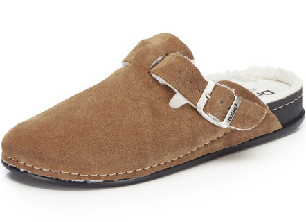 Pantoffel aus weichem Veloursleder