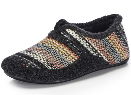 Laurina slippers gemaakt van een interessante mix van textiel-materiaal