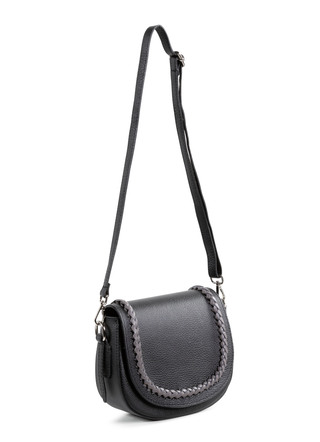 Laurina tas met lederen versiering