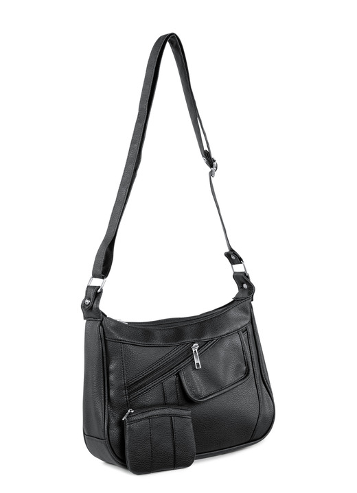 - Tas met portemonnee, in Farbe ZWART Ansicht 1