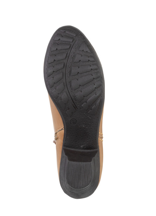 Laarzen & laarsjes - Andrea Conti, trendy dames enkellaarsjes, met rits, in Größe 036 bis 042, in Farbe COGNAC Ansicht 1